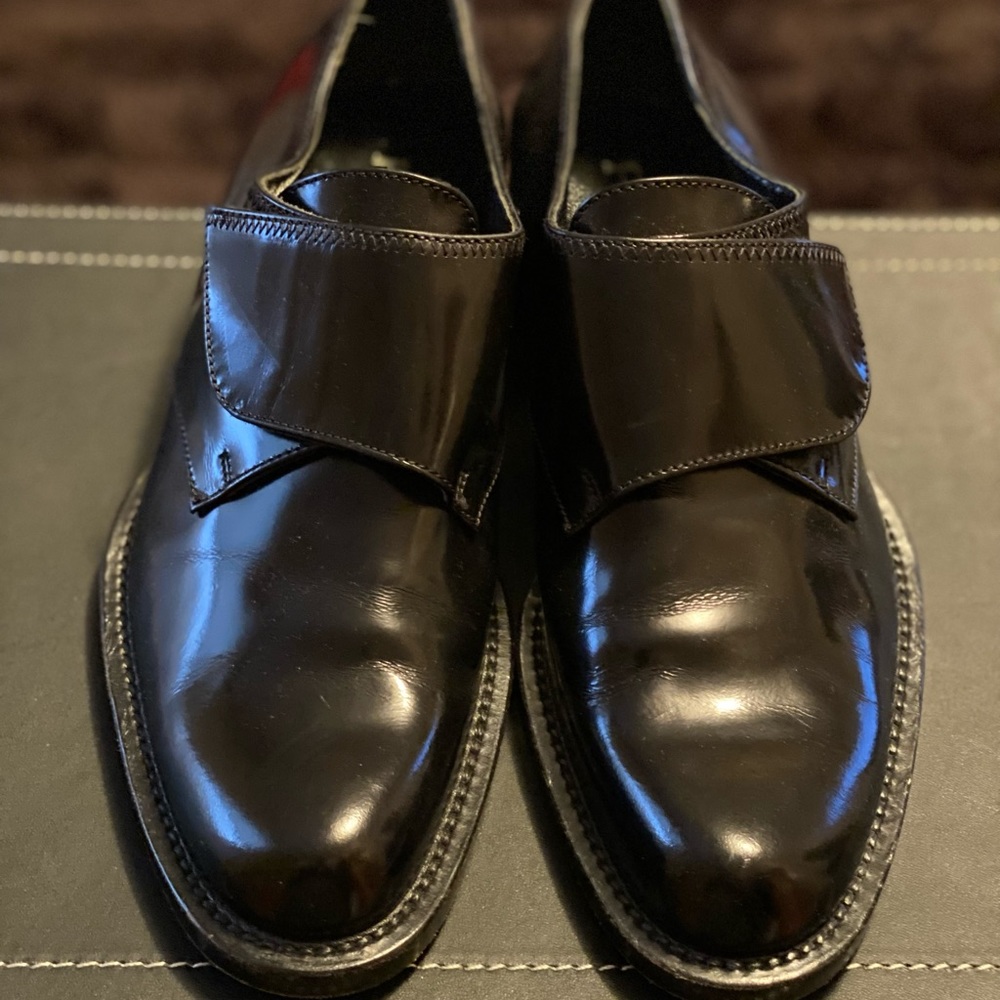 Prada Black Leather Slip-On Loafers - Picture 2 of 6